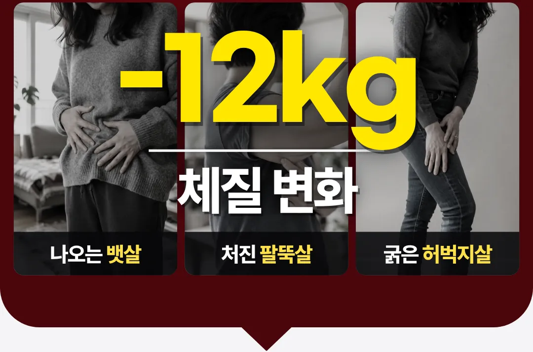 -12kg 체질 변화 — 나오는 뱃살, 처진 팔뚝살, 굵은 허벅지살